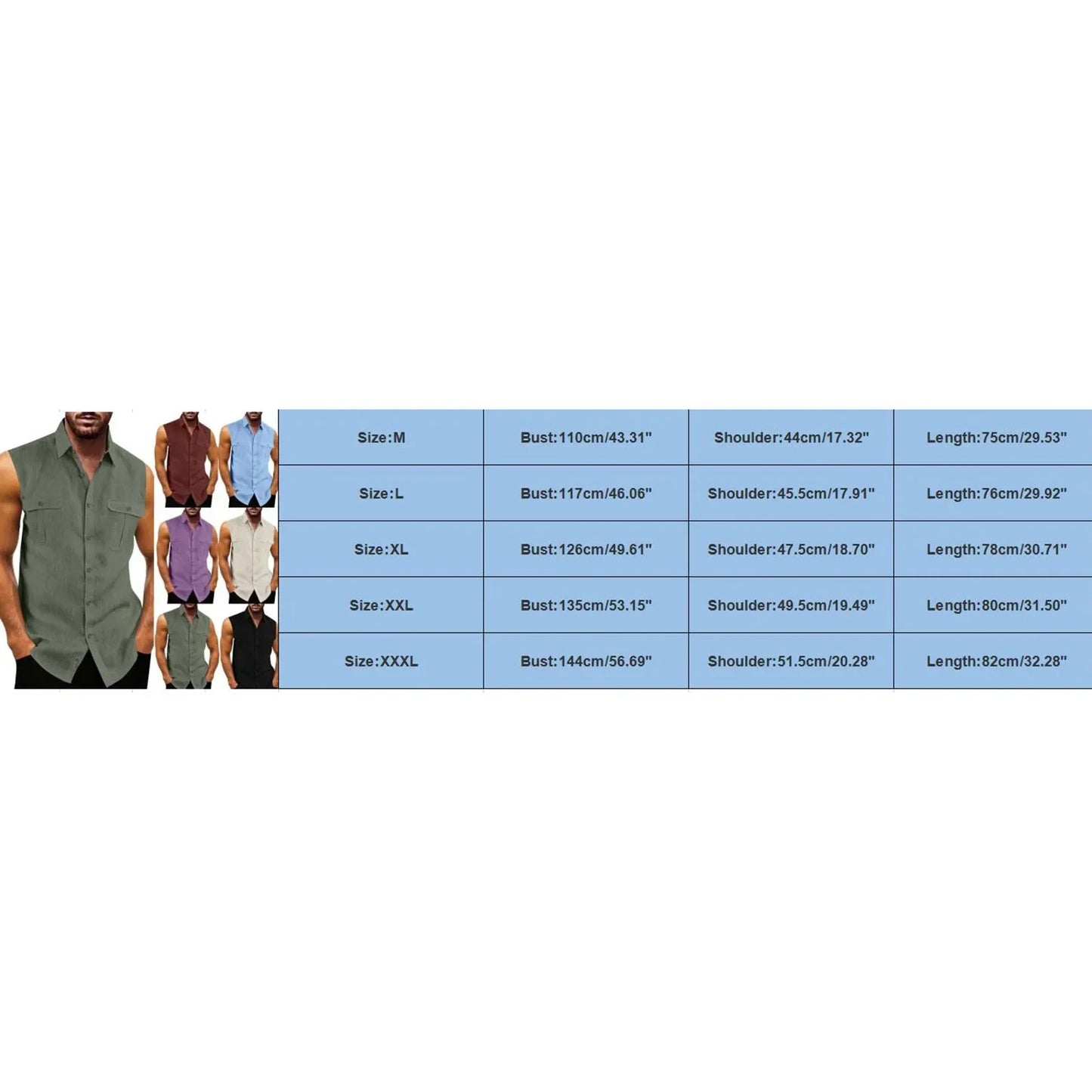New Men's Shirts Vest Summer Cotton Linen Tops Solid Color Cardigan Sleeveless Loose Lapel Handsome Men's Shirts Casual Blouse