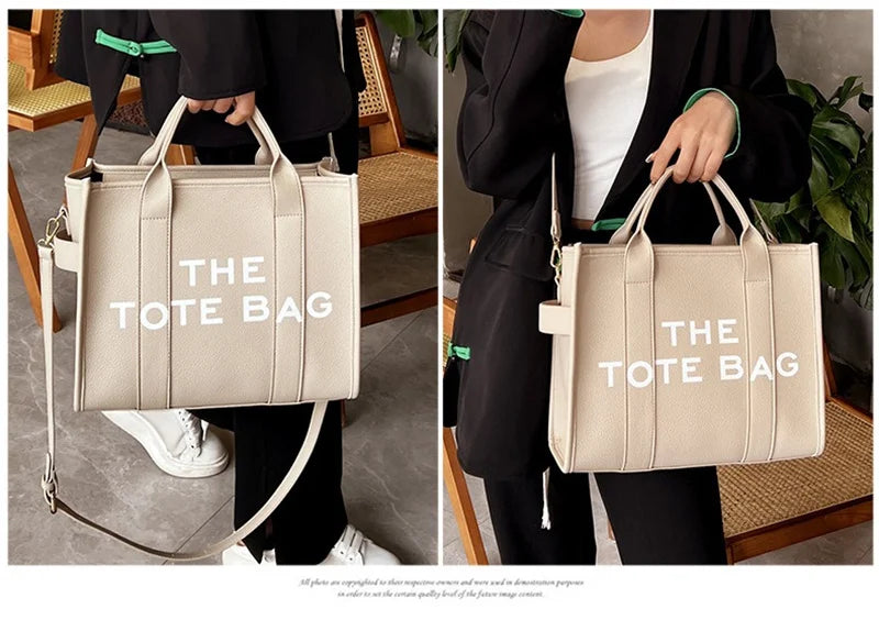 Tote Bag For Women PU Leather Handbag Personality Large Capacity Underarm Shoulder Bags Designer Bag Fashion Crossbody Bag 2024