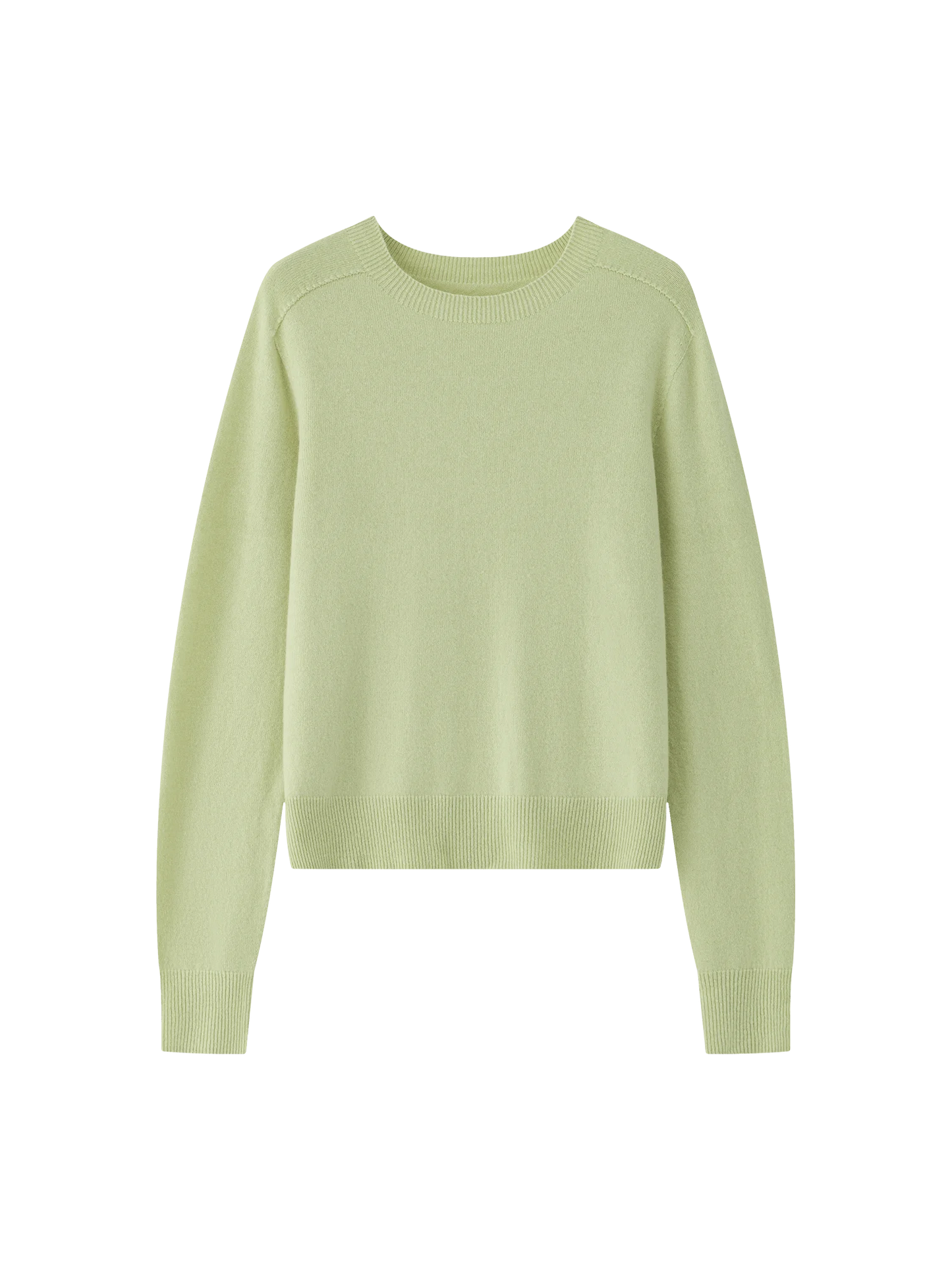 FSLE 100% Wool Seamless One-piece Knit Shirt Sweater For Women Autumn Winter New Design Wool Crew Neck Versatile Casual Sweater