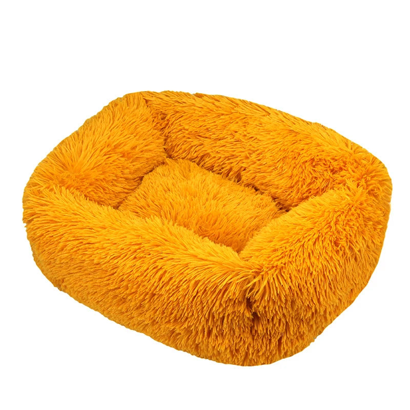 Rectangle Plush Dog Bed Winter Warm Mat Small Medium Big Pet Cat Dog Bed Kennel Puppy Sofacama Cat Cushion Pets Sofa Accessories