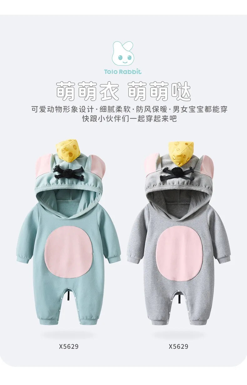 New Children's Little Mouse Costume Halloween Little Mouse Baby Costume Kindergarten Party Activity Fairy Tale Performance