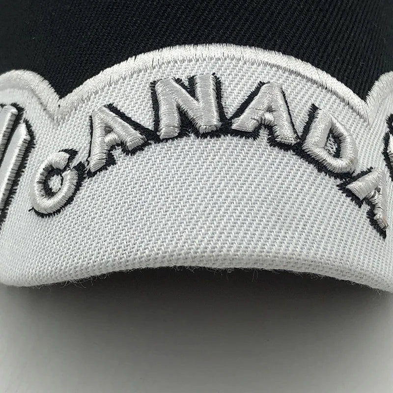 New Colors Contrast Canada Embroidered Baseball Cap For Men Women High Quality Snapback Hat Dad Hats Fishing Cap Bone Gorra