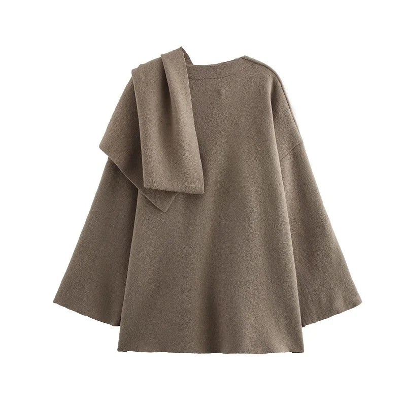 MUJER Plush Winter Coats for Women Asymmetric Scarf Demi-season Jacket for Women Parkas Long Sleeve Padded Coat Woman Jacket