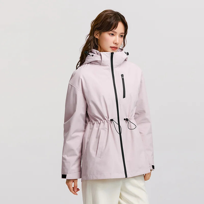 Semir Down Jacket Women 2024 New Two-Piece Three-in-One Outdoor Travel Daily Versatile Three-Resistant Outerwear for Women