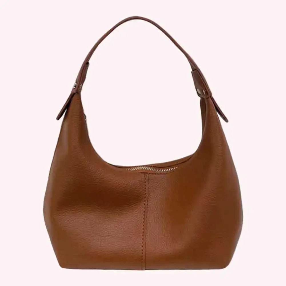 Luxury Design Hobo Handbags for Women 2024 Retro Vegan PU Leather Ladies Clutch Hand Bag Purse Female Small Tote Shoulder Bags