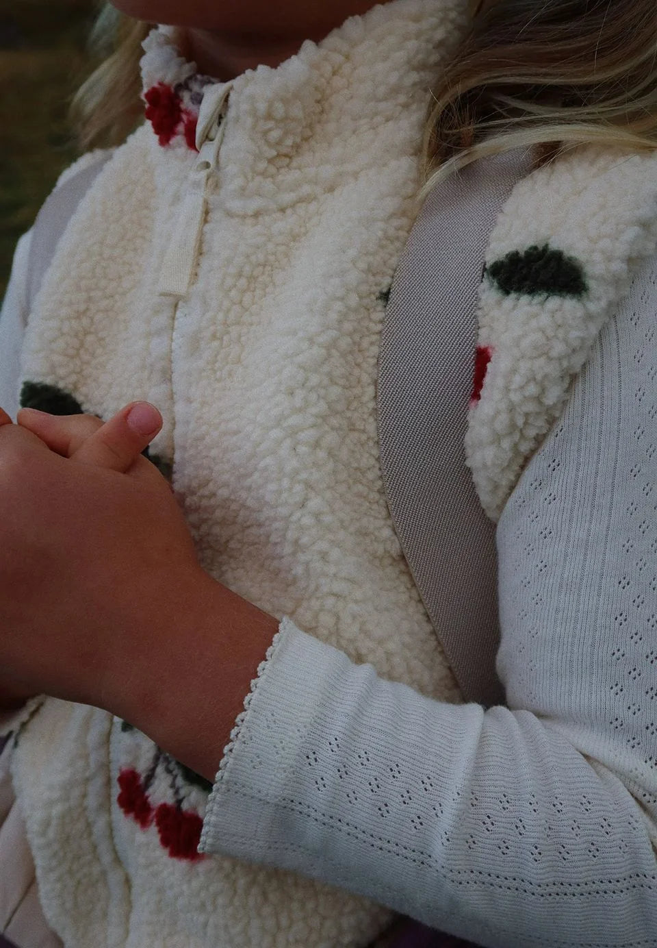 2025 KS Brand Winter Baby Girls Boys Lambswool Cherry Jackets Kids Clothes Boys Sequin Cartoon Outerwear Children's Coats 1-9Yrs