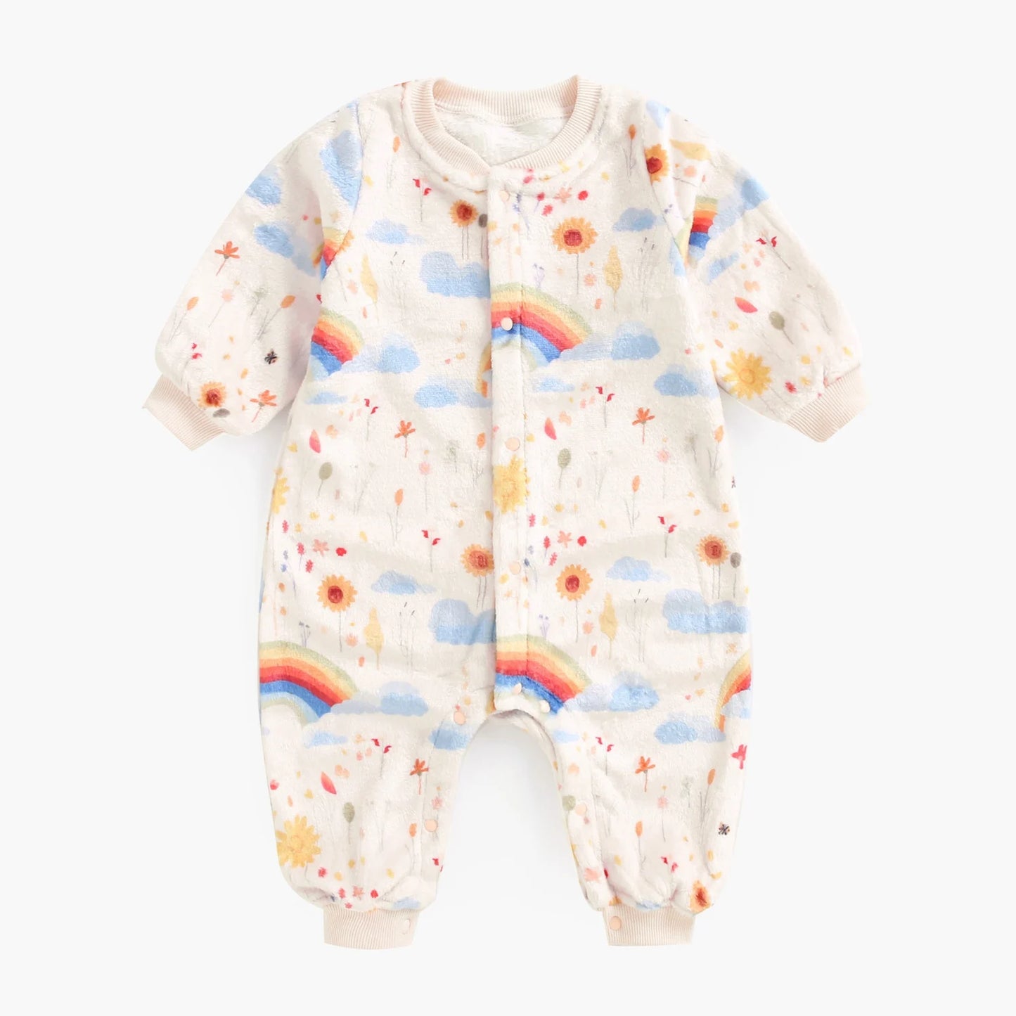 Sanlutoz Halloween Winter Long Sleeve Baby Jumpsuits Flannel Warm Toddler Rompers Clothing Unisex Cute