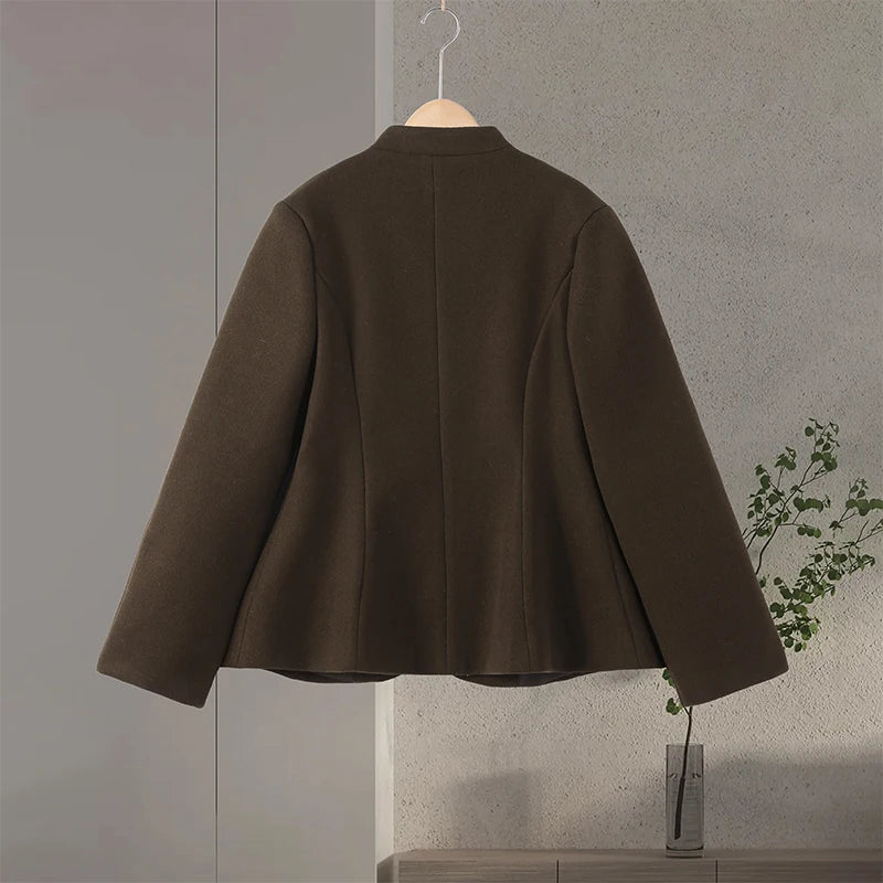 Chic Waist-cinched Blazer Skirt Women Set Elegant Long Sleeve Single Breasted Coat Hip Package Skirts Spring Lady 2 Pieces Sets
