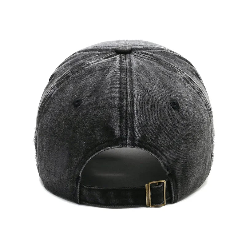 Practical Men Baseball Cap Women Retro Canvas Denim Letters Patchwork Vintage Unisex Snapback Hat Autumn Hip Hop Hats Summer