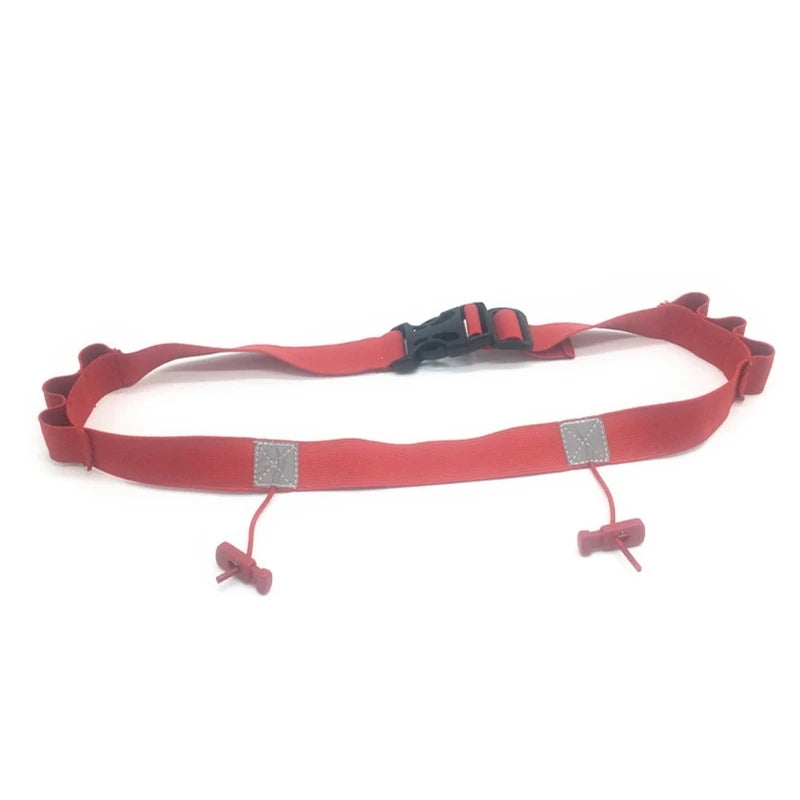 Running Belt for Race Number, Adjustable Number Belt with Gel Loop