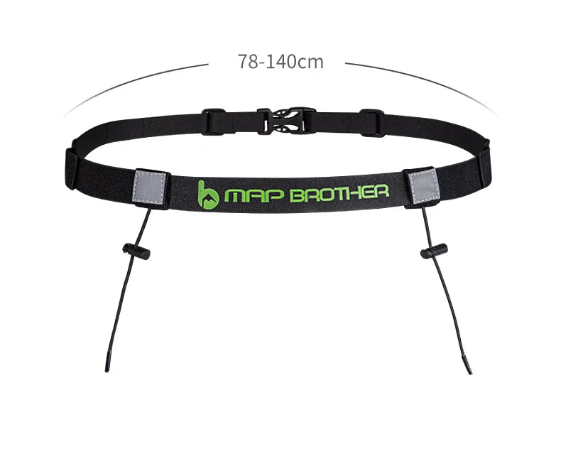 MAP BROTHER M3020 Unisex Triathlon Marathon Race Number Belt With Gel Holder Running Belt Cloth Belt Motor Running Outdoor Sport