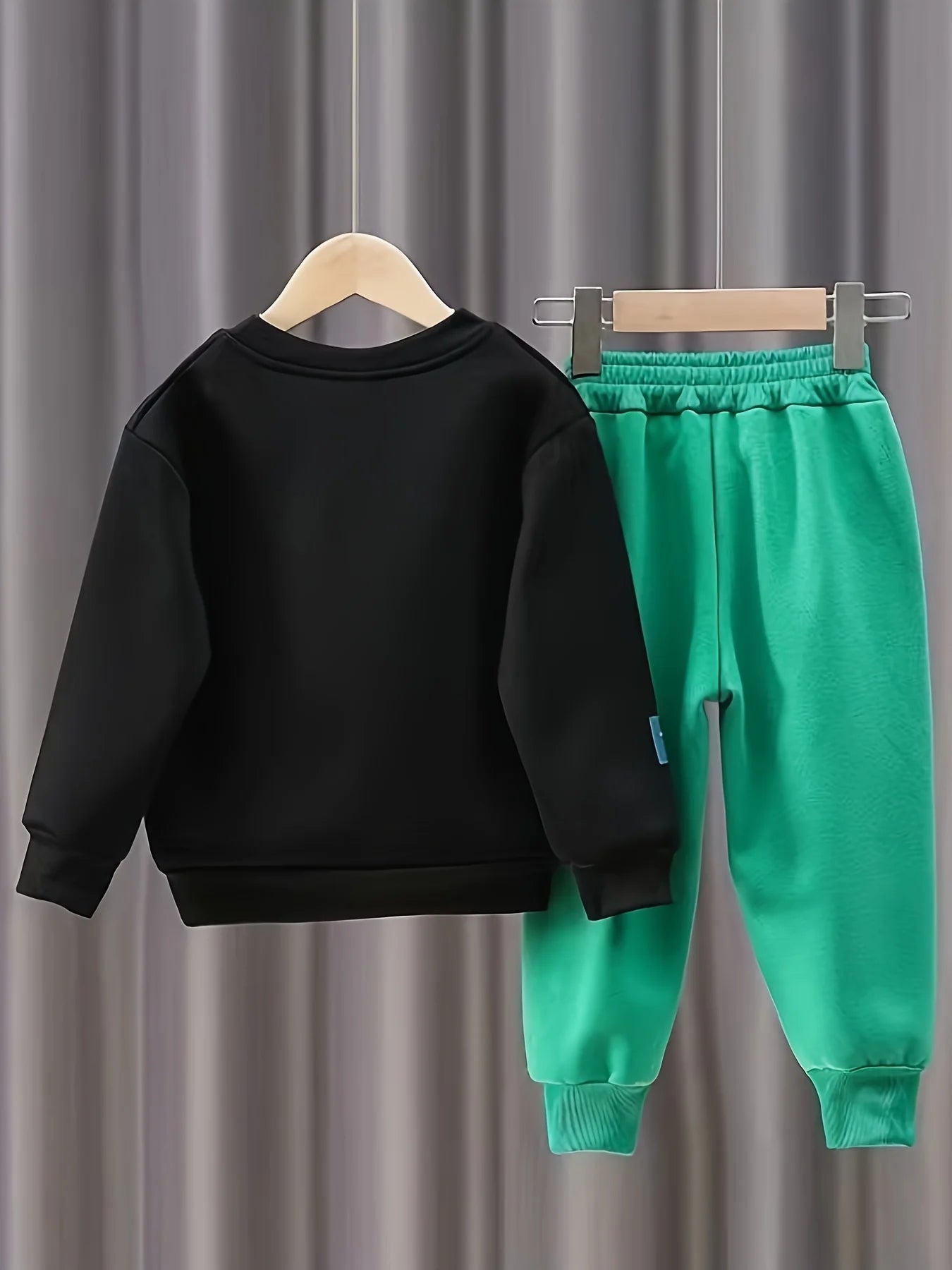 Spring Autumn Kid Clothes Boy Fashion Children's Set Two Pieces Sweatshirt Pant Outfit