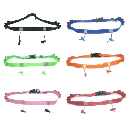 Running Belt for Race Number, Adjustable Number Belt with Gel Loop