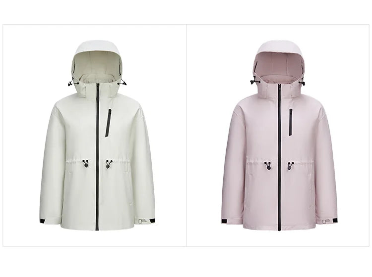 Semir Down Jacket Women 2024 New Two-Piece Three-in-One Outdoor Travel Daily Versatile Three-Resistant Outerwear for Women