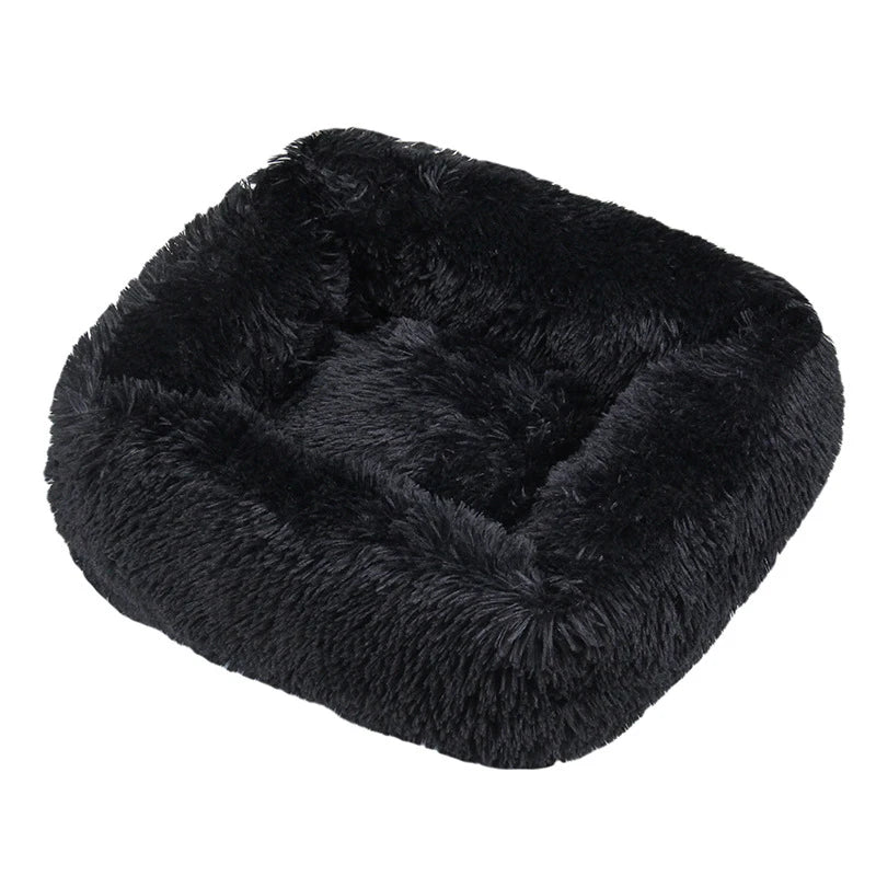 Rectangle Plush Dog Bed Winter Warm Mat Small Medium Big Pet Cat Dog Bed Kennel Puppy Sofacama Cat Cushion Pets Sofa Accessories