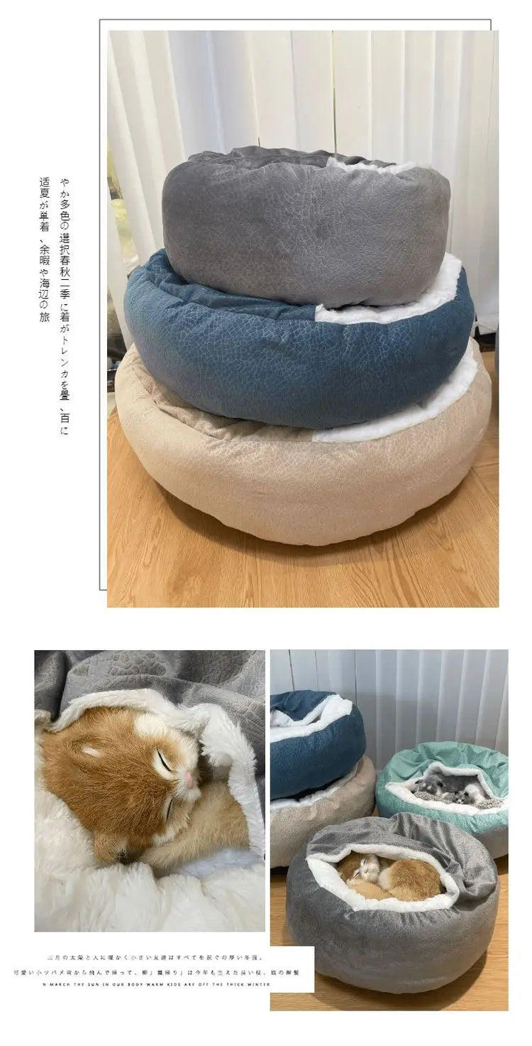 Orthopedic Bed For Dogs Puppy Cat Winter House Warm Mat Cushion Kennel For Indoor Dog Bed Pet Sofa Products Houses And Habitats