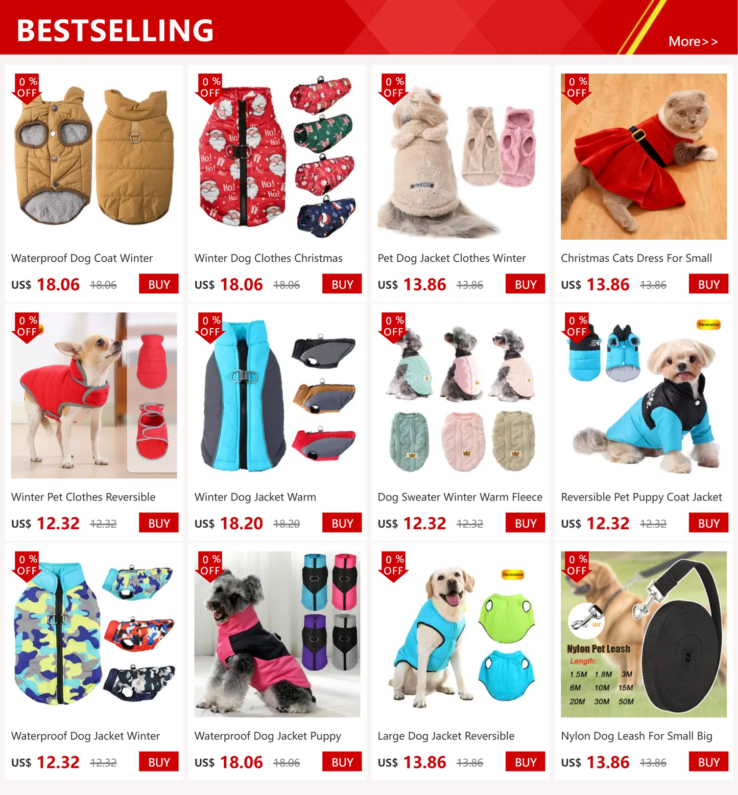 Waterproof Dog Coat Winter Fleece Clothes For Small Dogs Cats Thick Puppy Jacket Pet Vest Chihuahua Yorkshire Costume Overalls