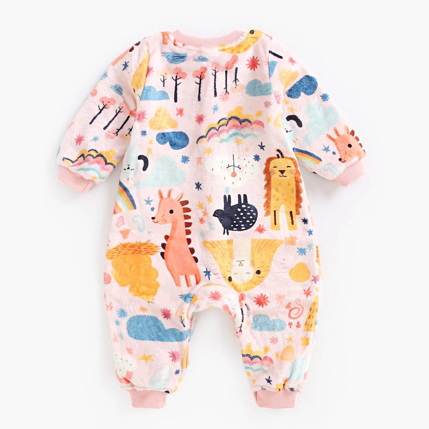 Sanlutoz Halloween Winter Long Sleeve Baby Jumpsuits Flannel Warm Toddler Rompers Clothing Unisex Cute