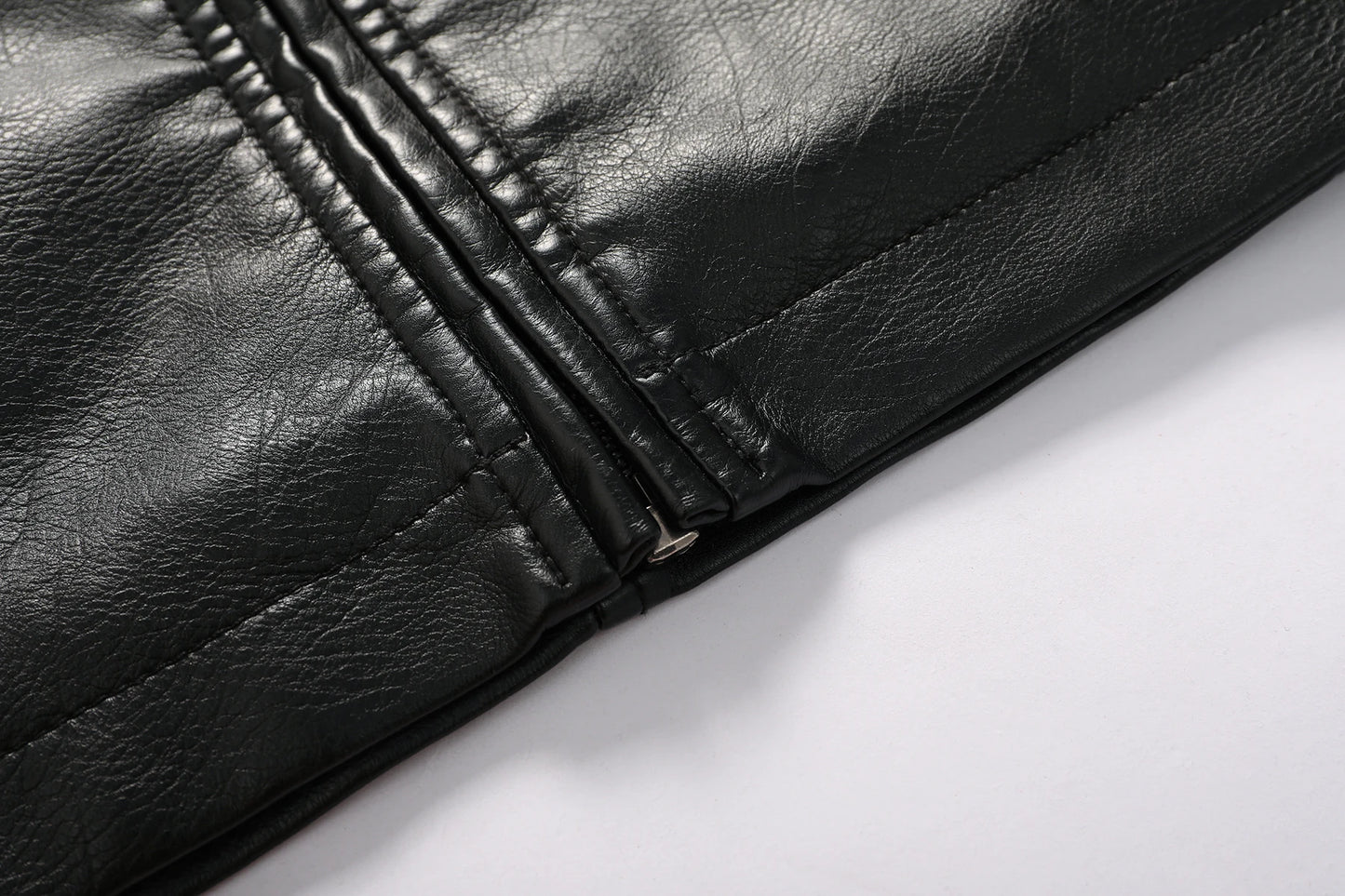 Men's motorcycle racing suit PU leather label color jacket