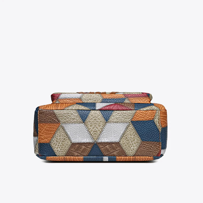 Women's Elegant Vintage Crossbody Bag Trendy HandBag Fashion Multi-pockets Shoulder Bag All-match Retro Crossbody Bag for Daily