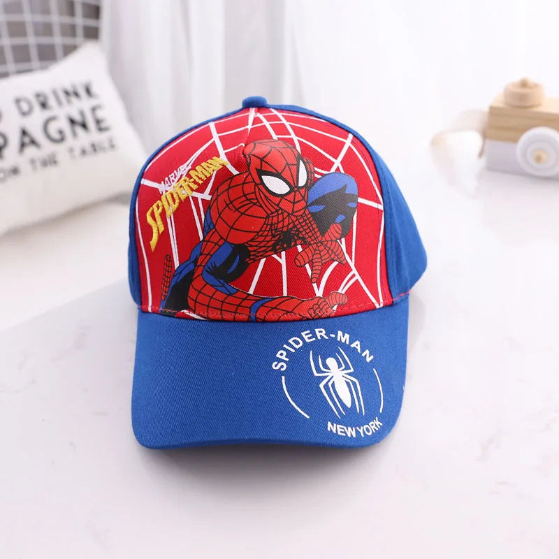 HotToys Spiderman Baseball Cap Boys Girls Hats Superhero Peripheral Sunhat Childrens Birthday Gift Cosplay Props Fashion Caps