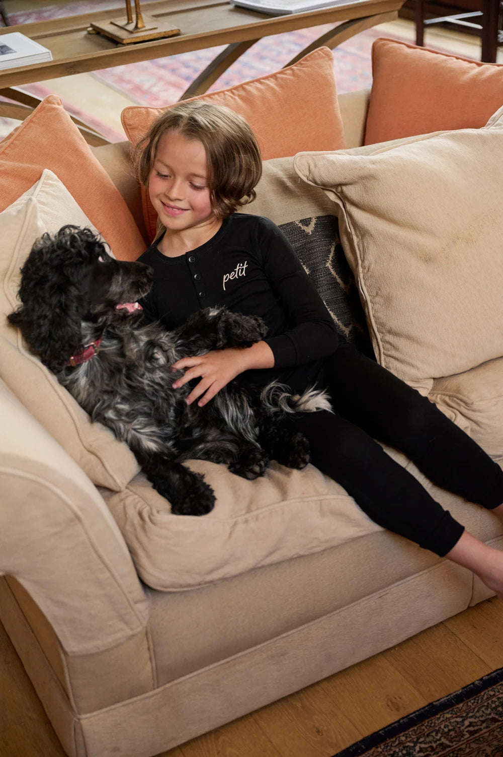 AS 2025 winter cotton letter pj boys girls skinny family matching clothes children fashion dress set footie ﻿