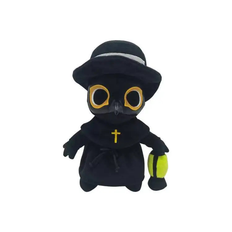 New Plague Bird Mouth Doctor Plush Toy Plague Crow Nurse Halloween Glow-in-the-dark Doll Halloween Toy Gift for Children