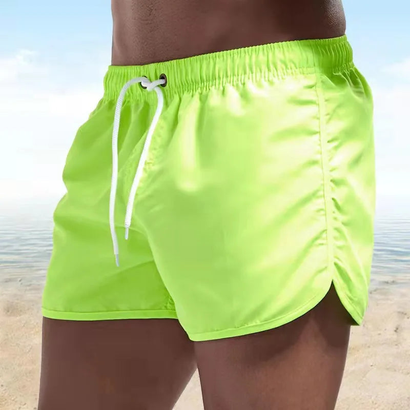 Shorts For Mens 2024 Summer Men's Swimwear Shorts Brand Beachwear Sexy Swim Trunks Men Swimsuits Low Waist Breathable Beach Wear