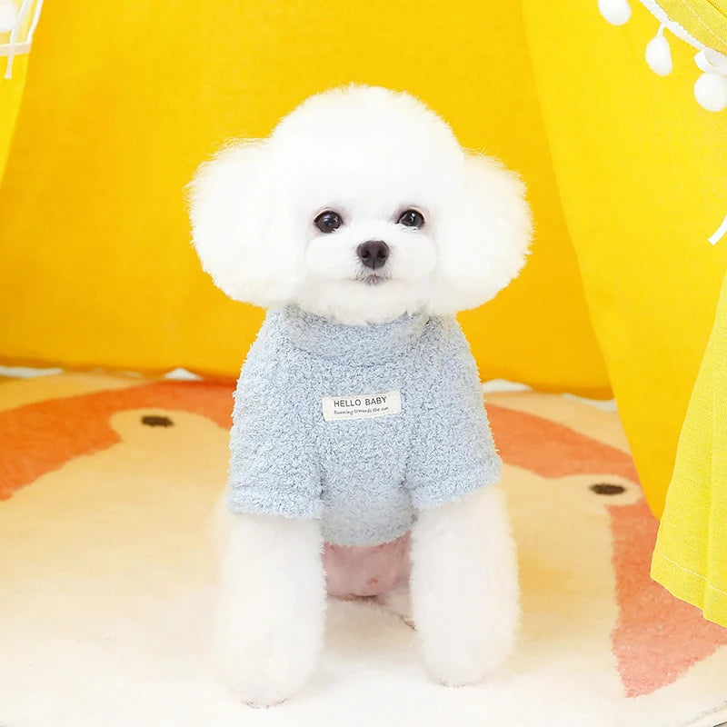 Winter Warm Dog Sweater for Small Dogs Plush Dog Clothes Soft Puppy Coat Jacket Chihuahua Teddy Puppy Clothes Dog Supplies