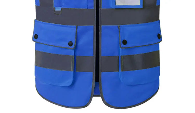 Size S-4XL Hi Vis Road Working Vest Outdoor Motorcycle Cycling  Waistcoat Clothing Workwear Jacket