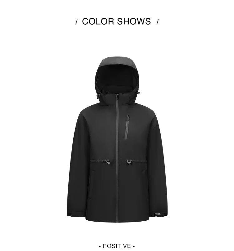 Semir Down Jacket Women 2024 New Two-Piece Three-in-One Outdoor Travel Daily Versatile Three-Resistant Outerwear for Women