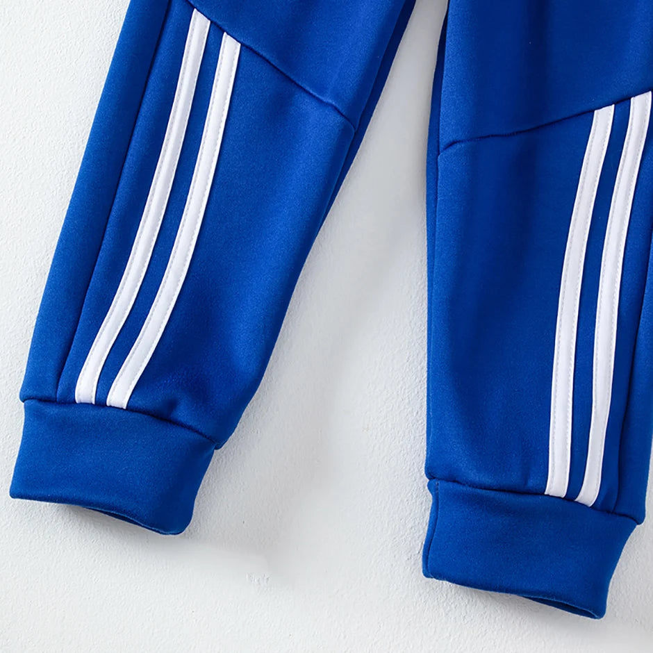 3/1 Piece Winter Children Plus Velvet Fashion Sweatpants Boys Casual Minimalist Pants Girls Joker Warm School Uniform Pants